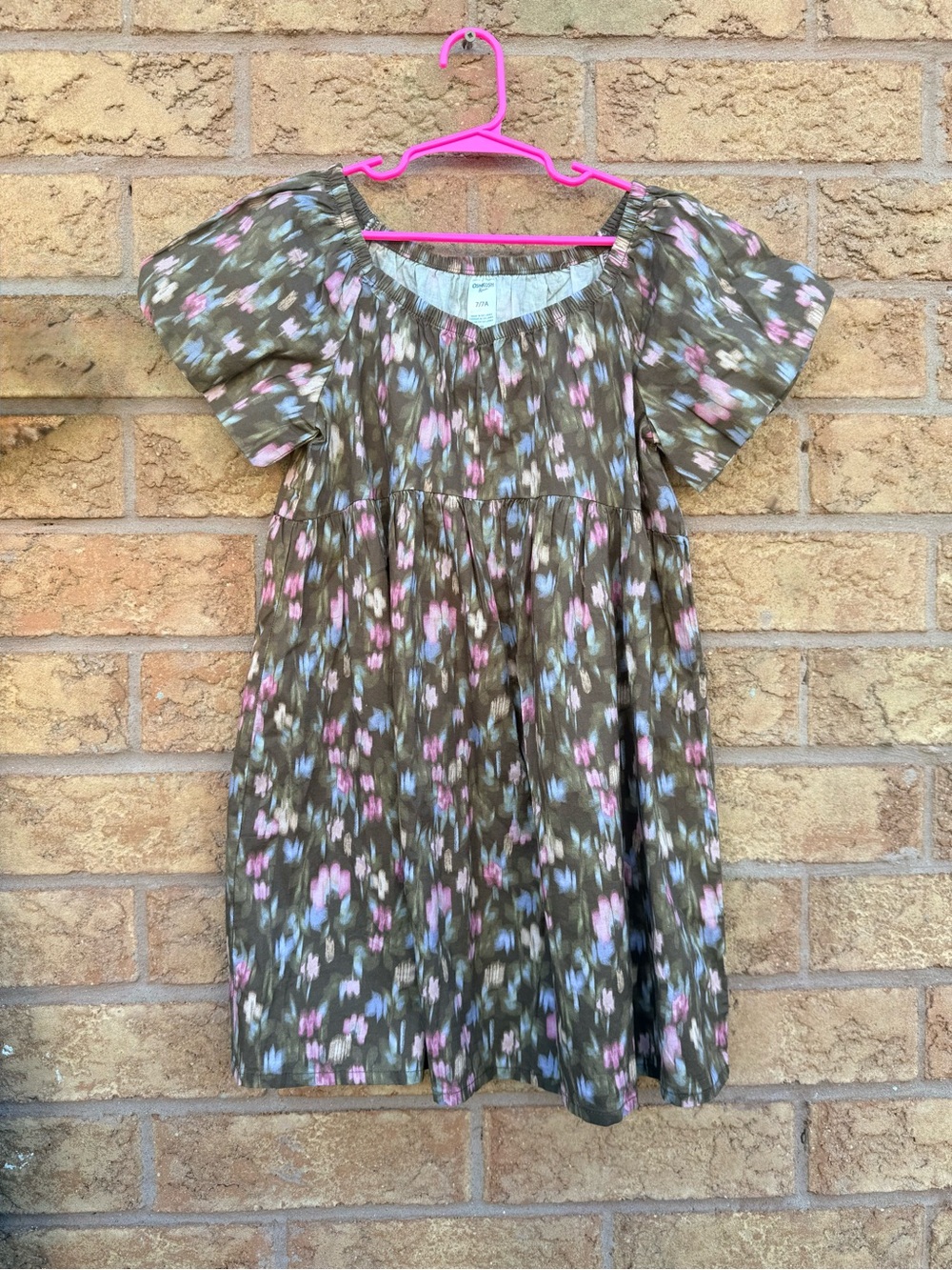 🌿4/$25 • Osh Kosh Floral Cotton Short-Sleeve Dress